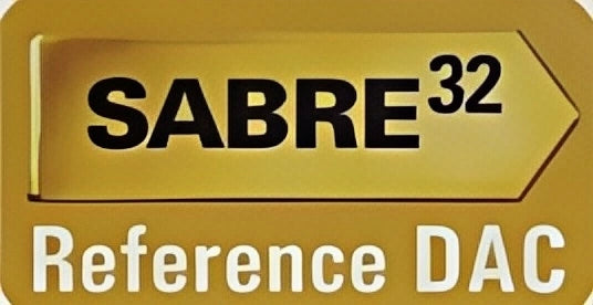 ESS SABRE32 Reference DAC logo, high-performance audio digital-to-analog converter.