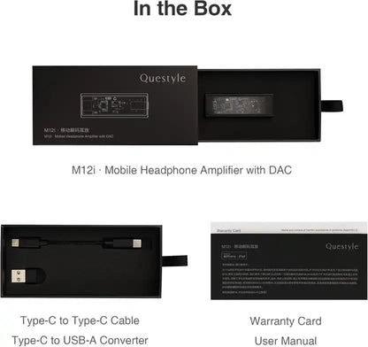 Decodificador portátil Questyle M12i Mobile de alta resolução