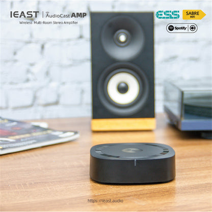 IEAST Audiocast amp80 wireless WiFi & Bluetooth 5 amplifier audio receiver lossless multi room airplay, DLNA, UPnP tidal