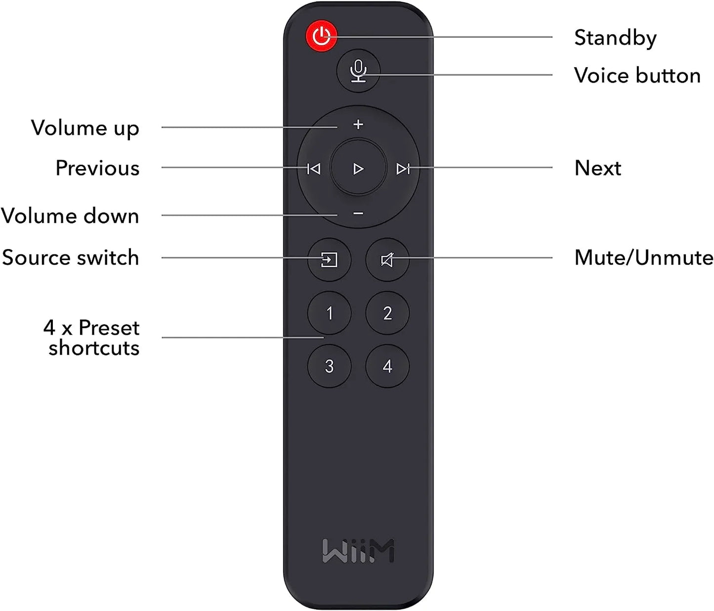 WiiM Voice Remote